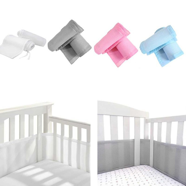 mesh breathable cot bumper