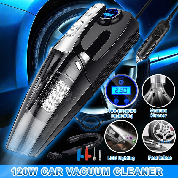 Portable 120W 4000Pa Handheld Car Vacuum Cleaner Air Compressor