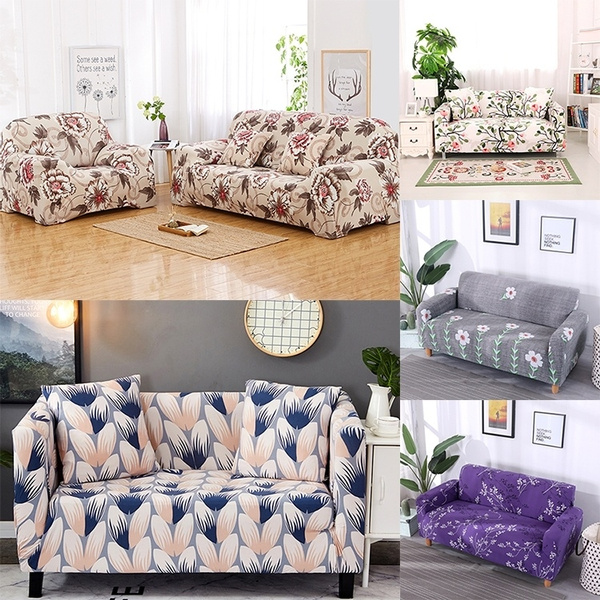 Floral Print Anti Slip Elastic Stretch Slipcover Decor Furniture Protector Couch Cover 1 4 Seaters Sofa Covers Wish