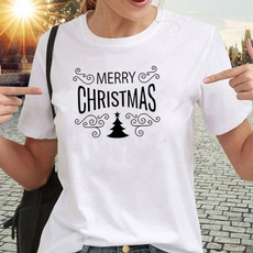 Holiday, Plus Size, Christmas, letter print