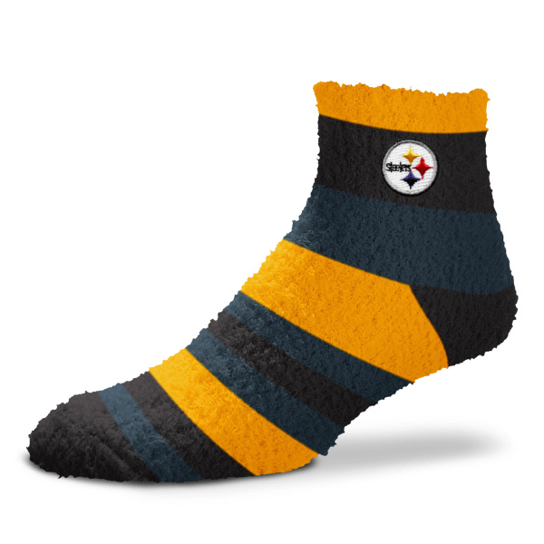 Pittsburgh Steelers Rainbow Women's Fuzzy Socks, OSFM