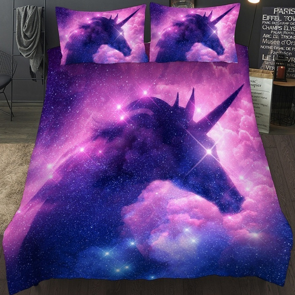 Space Unicorn Bedding Kids Girls, Galaxy Unicorn Bedding Set