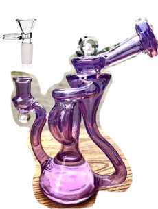 glasswaterpipe, purple, glass pipe, purplebong