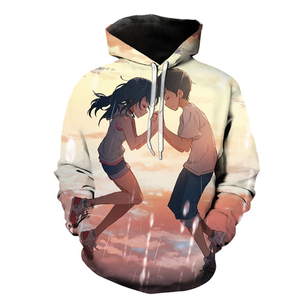 Newest 3d Print Weathering With You 天気の子 あまのひな Japanese Anime Movie Men Women Fashion Casual Hoodies Wish