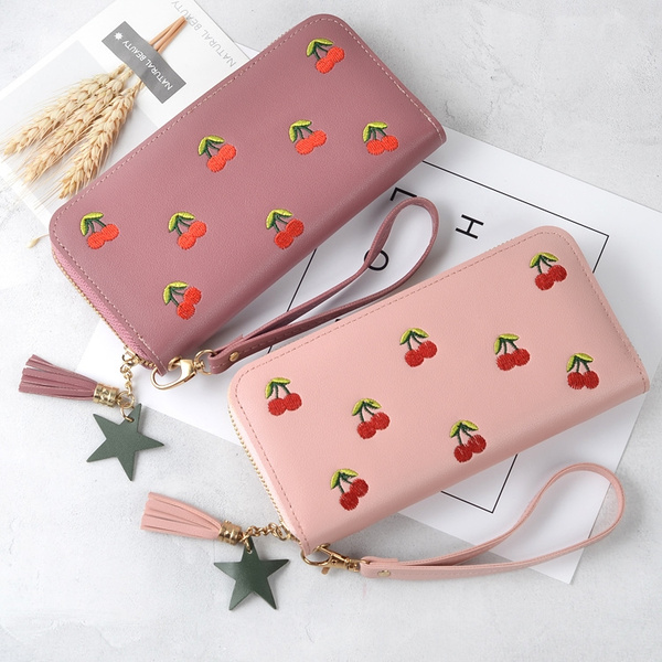 2022 Long Plaid Women Wallets Zipper Top Quality Soft PU Leather Female  Wallets Card Holders Female Purse Wallet For Girls