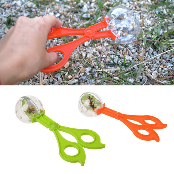 1Pc Experiment with Tweezer Outdoor Animals Clamp Bug Scissors Kids Toy Insect  Catcher Children Gifts