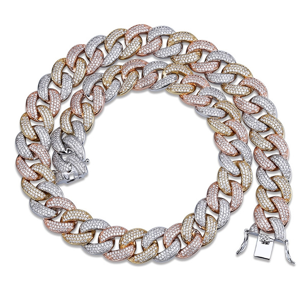 Hip Hop Cuban Chain Necklace 18MM Width 