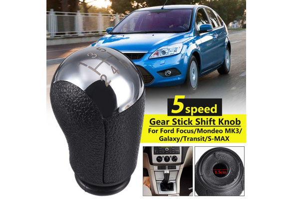 Stick Shift Knob 5 Speed MT Gear Stick Shift Knob For Focus Mondeo MK3 S-MAX Gray 