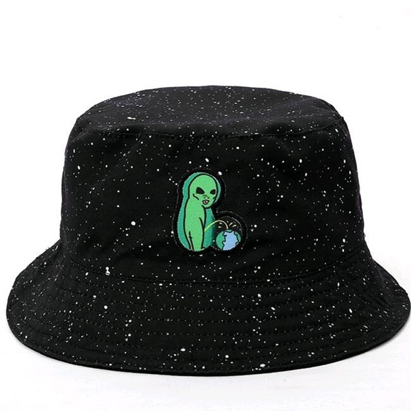 2017 Two Side Reversible Alien Bucket Hat Unisex Fashion Bob Caps