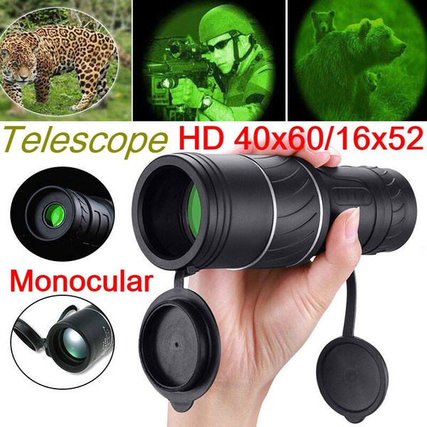 40X60HD Day&Night Vision Zoom Optical Monocular Hunting Camping Hiking Telescope 
