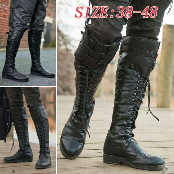 Knee length best sale boots for mens