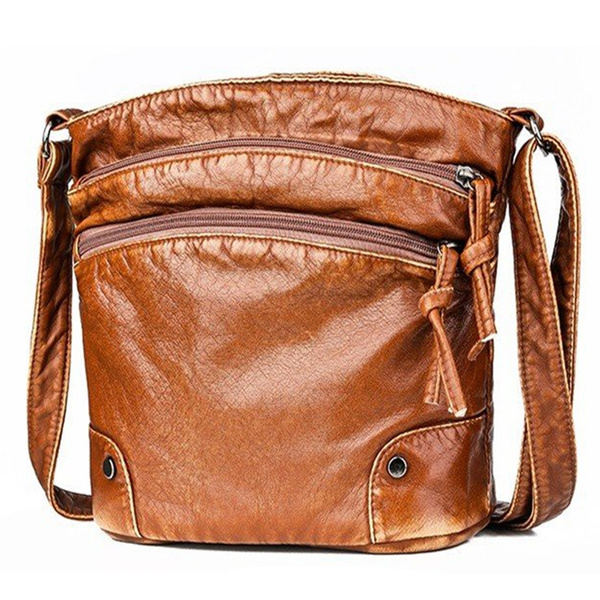 Multi Pockets Small Crossbody Purse for Women Shoulder Bag with Zipper