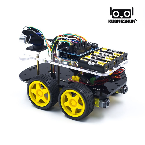 Multi-Functional 4WD Robot Car Chassis Kit – Kuongshun Electronic Shop