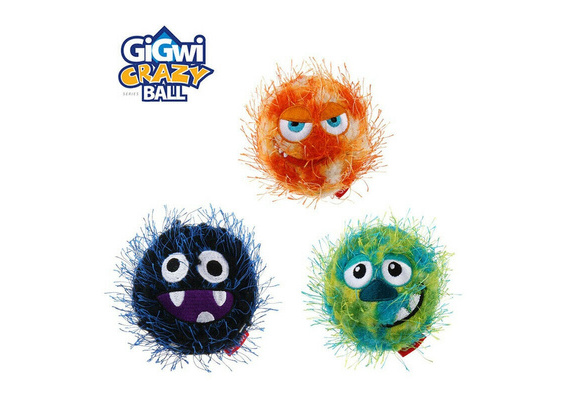 GiGwi Design-New Crazy Ball Foam Rabber Squeaker Toys for Dog