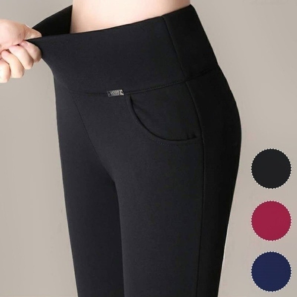 New Fashion Women Pants Solid Color 