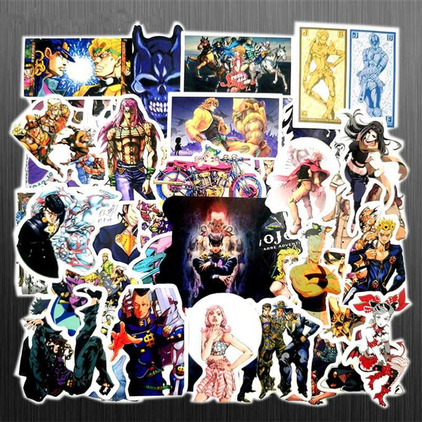 .com: creamdealAZ 3 PCs Stickers JoJo's Bizarre Adventure Menacing 2  3×4 Inch Die-Cut Wall Decals for Laptop Window Car Bumper Helmet Water  Bottle : Everything Else