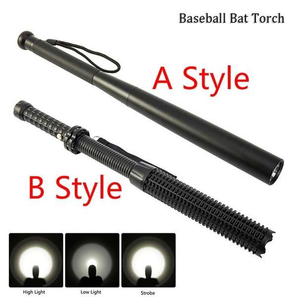 65000LM Baseball Bat Flashlight LED Torch Baton Emergency Light Self-denfense 