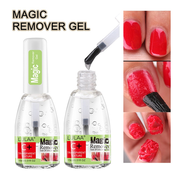 1pc Magic Nail Polish Remover 15ml Burst UV&LED Gel Soak Off Remover Gel  Polish Remover for Manicure Fast Healthy Nail Cleaner
