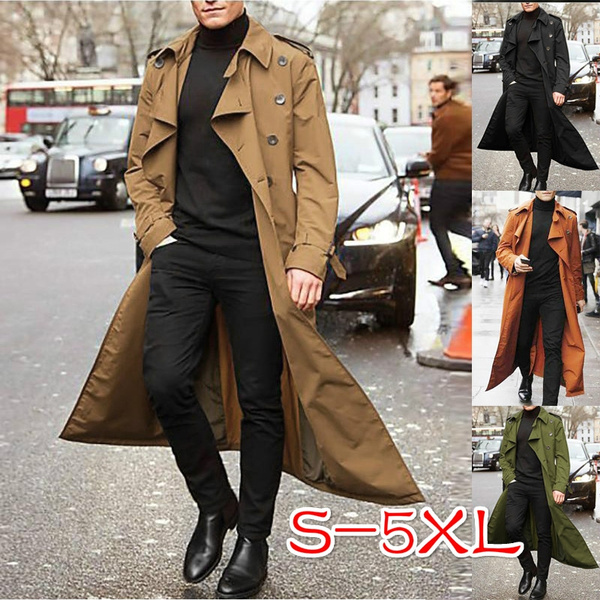 Plus size store winter trench coat