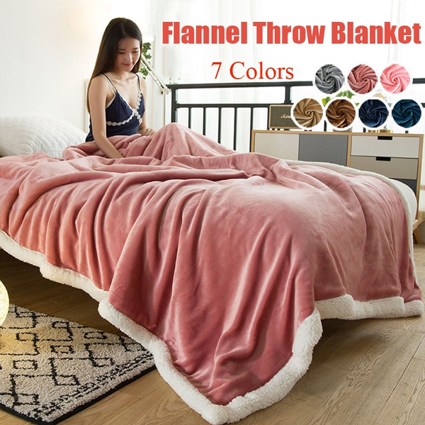 HHL Large Flannel Fleece Throw Blankets Design Arranged Pink Soft Warm and Lightweight Blanket for Couch,Bed,Sofa,Travel,All Seasons Suitable for Women,Men and Kids 
