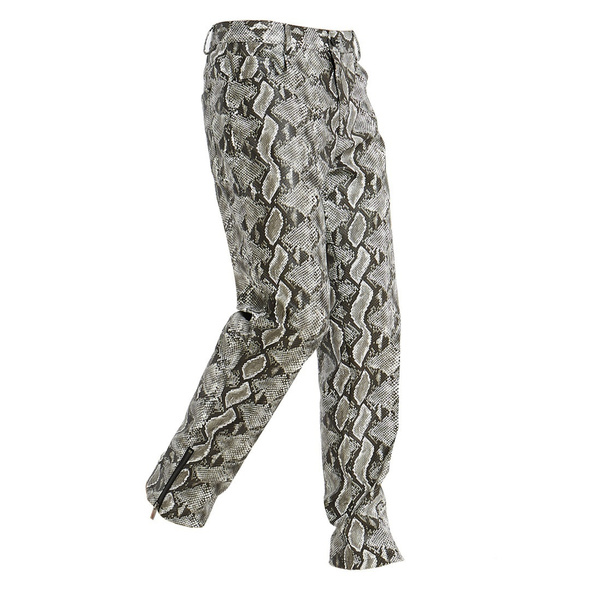 mens snakeskin leather pants