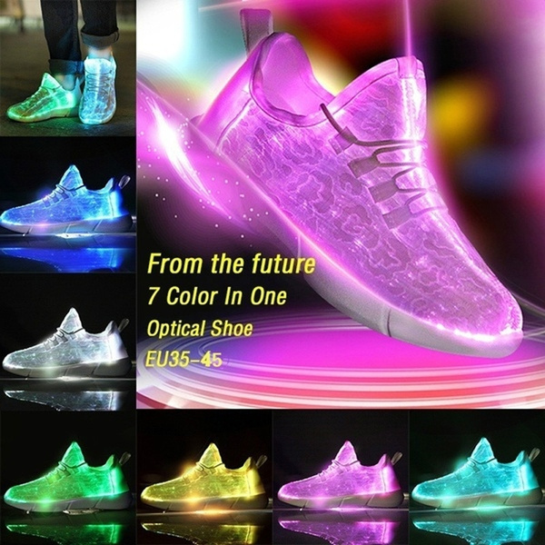 veerboot Bejaarden Doorweekt Fashion Casual Light Up Shoes USB Charging Glowing Led Sneakers for Adult  Men & Women 7 Color Luminous Sneakers | Wish