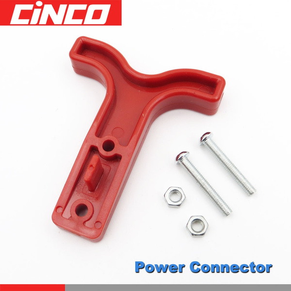 Red 50 Amp Charger Plug Connector With 6 Gauge Contacts | Fits Tennant Nobles #605387