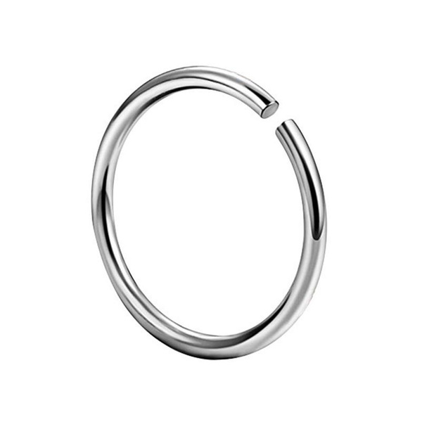 1-5x 20G 6MM Gold Clip On Fake Nose Hoop Ring Lip Earring Body jewelry goth punk 