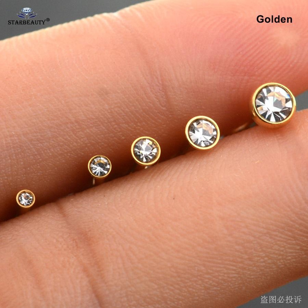 Hoop Piercing Labret Silver, Gold Helix Piercing Jewelry