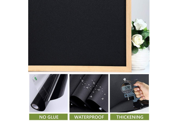 Window Tint Black Cover Static Cling Total Blackout Film Privacy Room Darkening