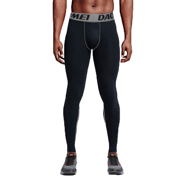 Mens Fashion Elastic Fitness Pants Men 