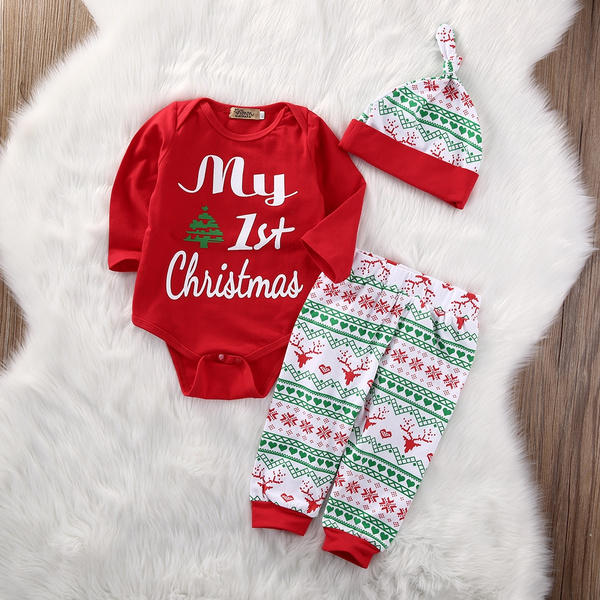 Baby girl best sale 1st christmas pajamas