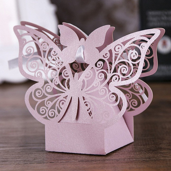 Butterfly Creative Candy Box Wedding Favors Party Supplies Mariage ...