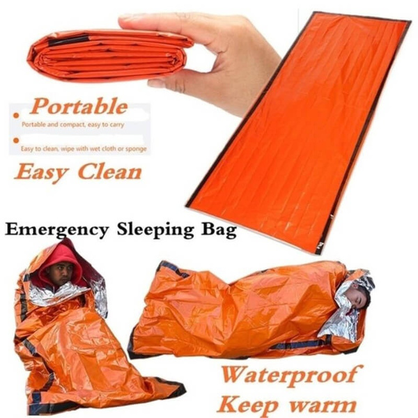 Emergency waterproof outlet sleeping bag