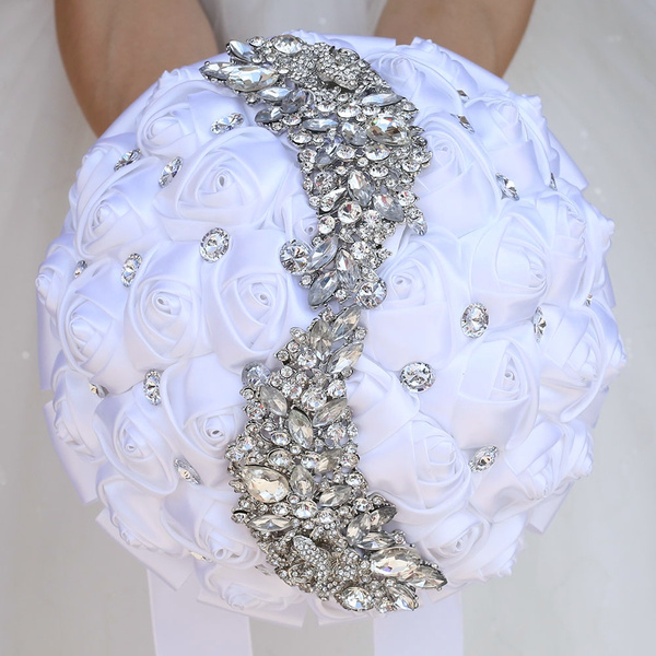 Buy Silk Bouquet Ribbon - Wedding Bouquet Ribbon – The Whole Bride