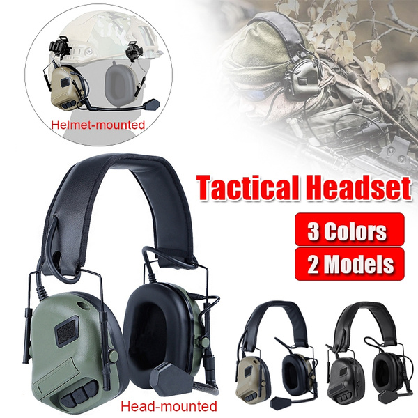Tactical Headset Professional Military Shooting No AntiNoise Helmet