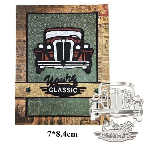 Classic Car Metal Cutting Dies Scrapbooking Craft Dies Cuts Thin Paper Art Emboss Card Make Stencil 84 7mm Wish