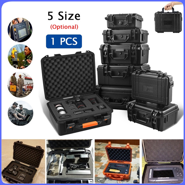 Outdoor Waterproof Dry Storage Box Portable Shockproof Sealed Safety Case ABS Pl 