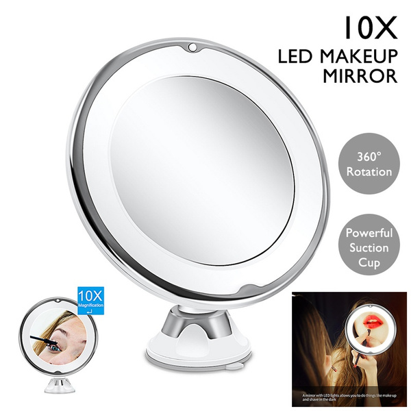New 10x Magnifying Makeup Vanity, 10x Light Up Makeup Mirror