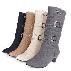 casual shoes, midcalfboot, long boots, Womens Shoes