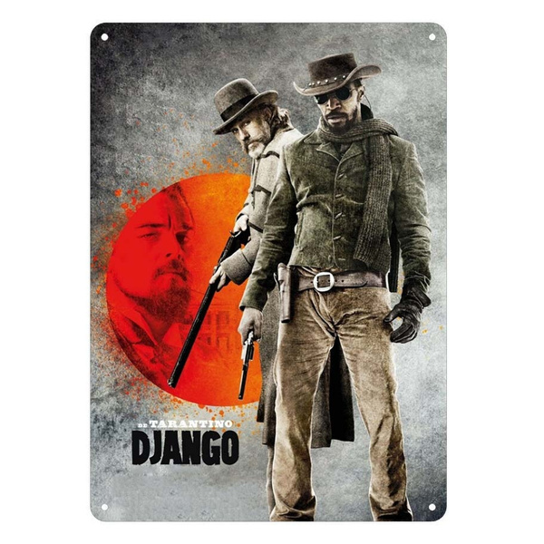 Django Unchained   FILM MOVIE METAL TIN SIGN POSTER WALL PLAQUE 