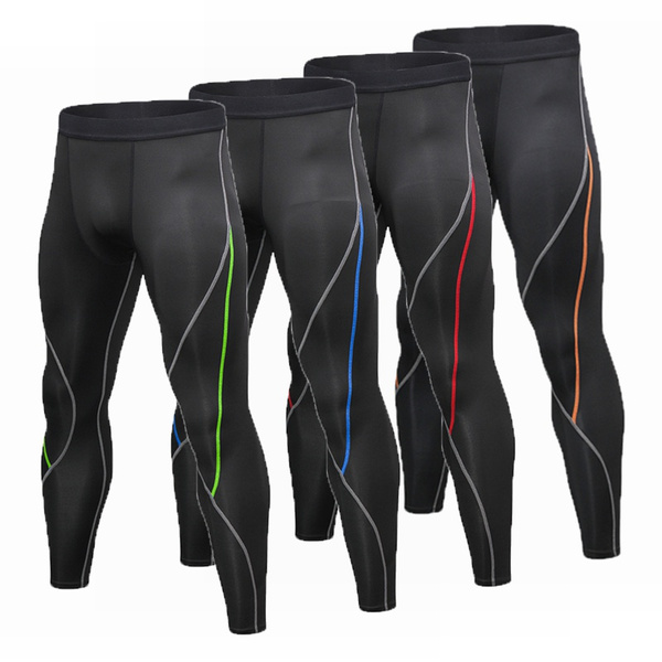 Men's Compression Pants Running Tights Workout Leggings Sports Gym Athletic  Tights