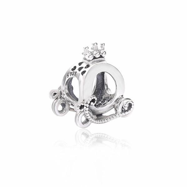 PANDORA fashion Polished Crown O Carriage Charm