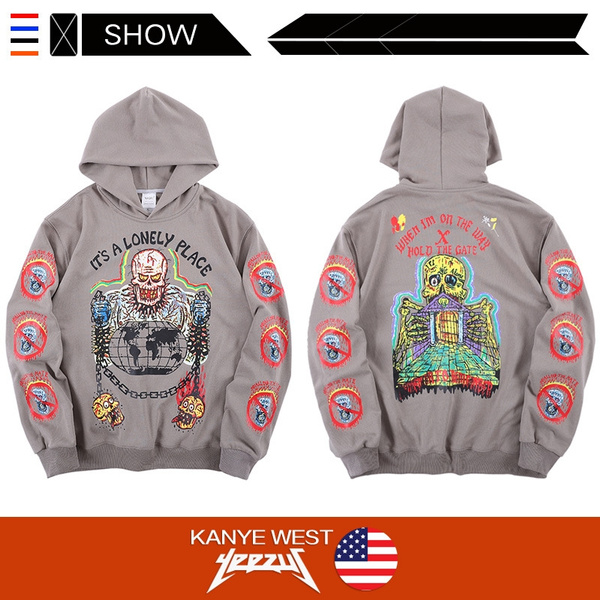 XXXTentacion Hoodies Kanye West SEASON 6 Skeleton Hoodies Men High Quality  HOLD THE GATE Sweatshirts Pullover