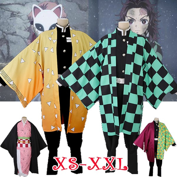 Demon Slayer Cosplay Halloween Costume Kimetsu No Yaiba Suit Japanese ...