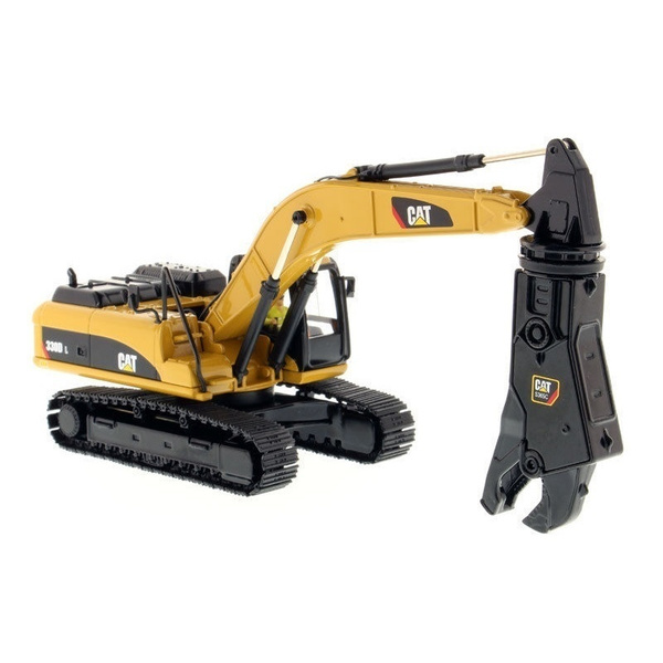 1:50 Scale Cat Hydraulic Excavator 330D L 85277 Model Toy with Iron Shears  Caterpillar Truck Excavator Model Collection