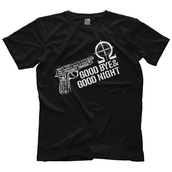 Japan Pro Wrestling Kenny Omega Bullet Club Good Bye Night Mens Casual Cotton Loose T shirt