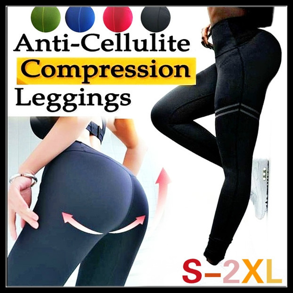 Women's Tight-fitting High-waist Anti-cellulite Compression Slim Yoga Pants  Sports Quick-drying Pants