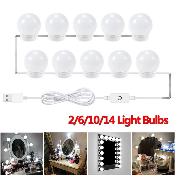 Contemporary Vanity Lights for Mirror DIY Hollywood Lighted Makeup