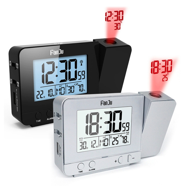 Fanju FJ3531 Projection Alarm Clock Digital Date Snooze Function